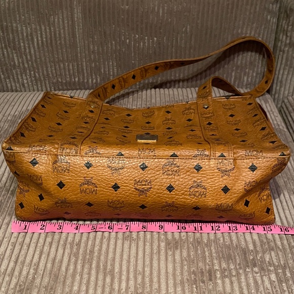 MCM Cognac Visetos Tote Bag - Picture 12 of 16
